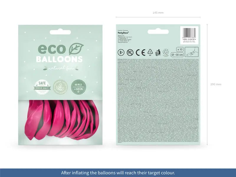 Eco Ballonger 30cm pastel fuchsia 10-pack