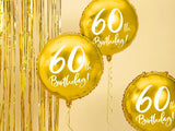 Folieballong 60-årsdag guld