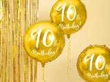 Folieballong 90-årsdag guld