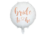 Folieballong Bride to be vit