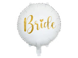 Folieballong Bride vit