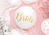 Folieballong Bride vit