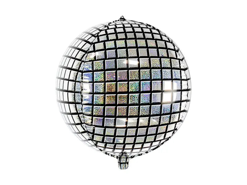 Folieballong Disco Ball silver