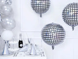 Folieballong Disco Ball silver