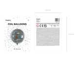 Folieballong Disco Ball silver