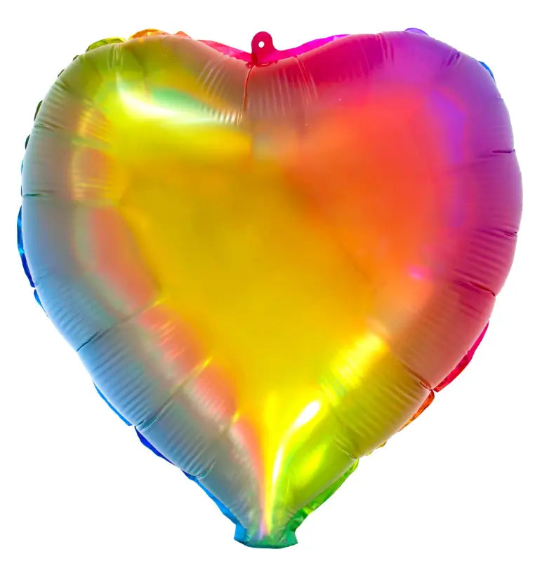 Folieballong Hjärtformad Yummy Gummy Rainbow - 45 cm - Folieballong