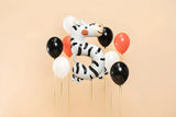 Folieballong Nummer 5 - Zebra mix