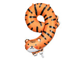 Folieballong Nummer 9 - Tiger mix