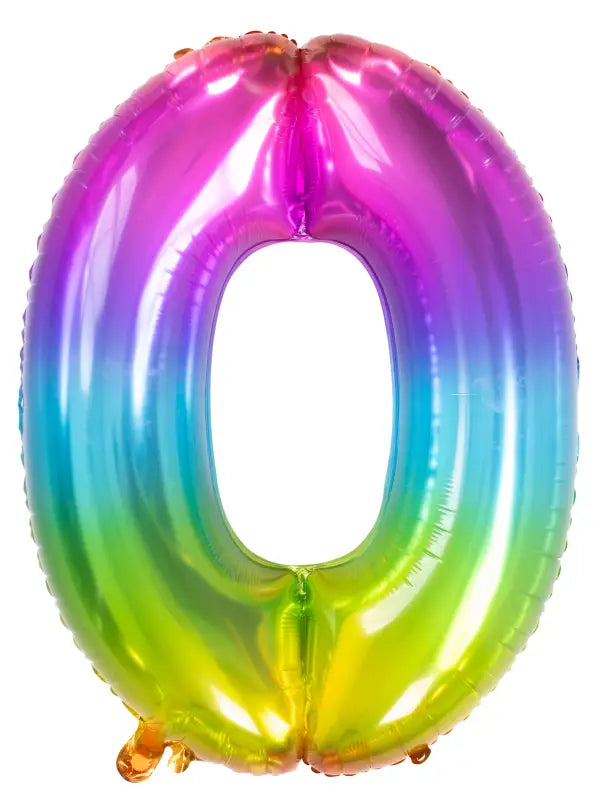 Folieballong nummer Yummy Gummy Rainbow - 81 cm - Folieballong