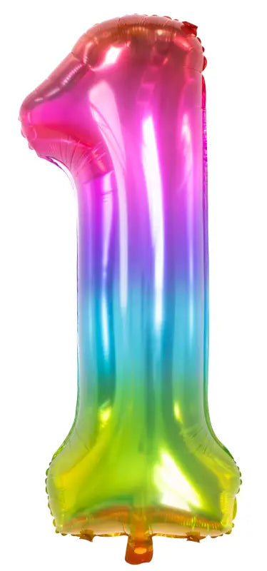 Folieballong Nummerform 1 Yummy Gummy - 81 cm - Folieballong