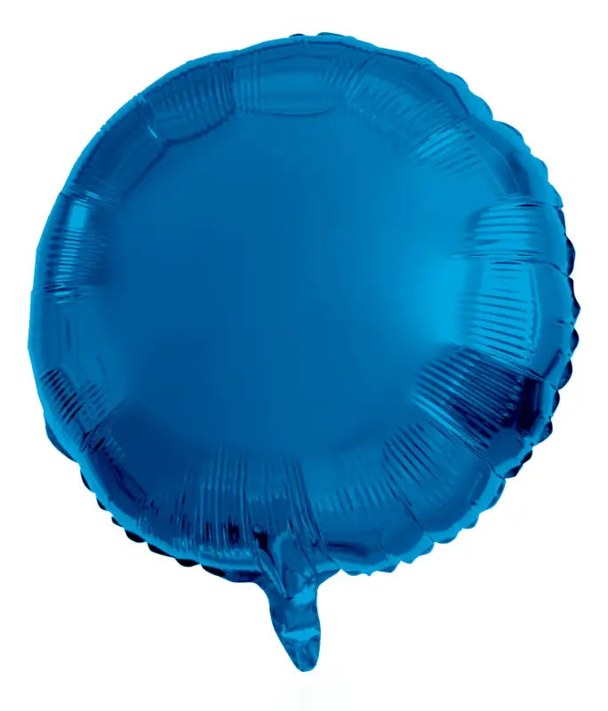 Folieballong Rund Blå - 45 cm - Folieballong