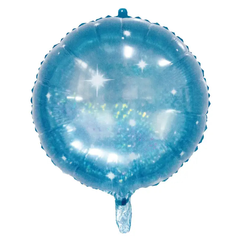 Folieballong Rund Galactic Aqua - 45 cm - Folieballong