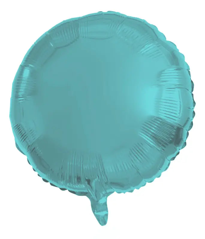 Folieballong Rund Pastell Aqua Metallic Matt - 45 cm - Folieballong