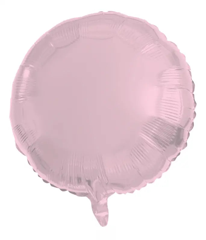 Folieballong Rund Pastellrosa Metallic Matt - 45 cm - Folieballong