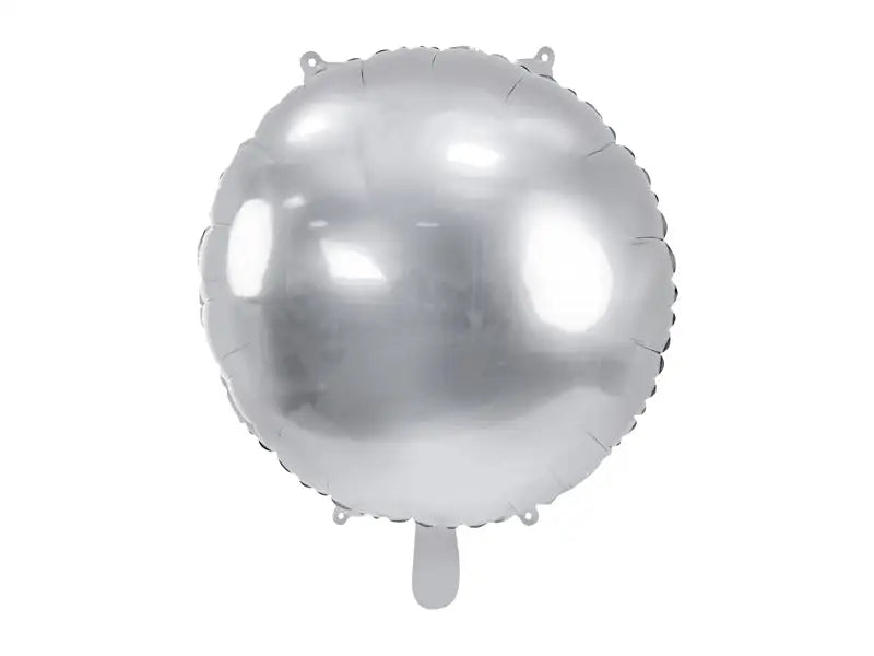 Folieballong rund silver