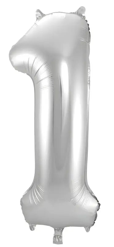 Folieballong Siffra 1 - Silver- 86 cm - Folieballong