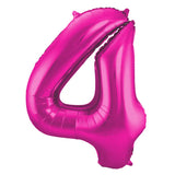 Folieballong Siffra 4 - Magenta - 86 cm - Folieballong