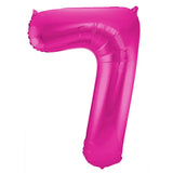 Folieballong Siffra 7 - Magenta - 86 cm - Folieballong