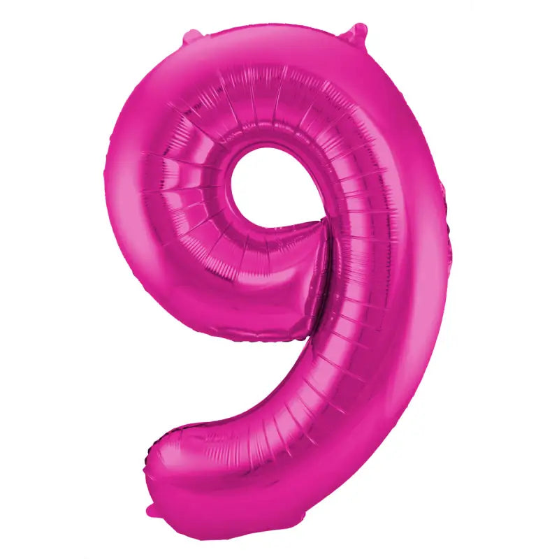 Folieballong Siffra 9 - Magenta - 86 cm - Folieballong