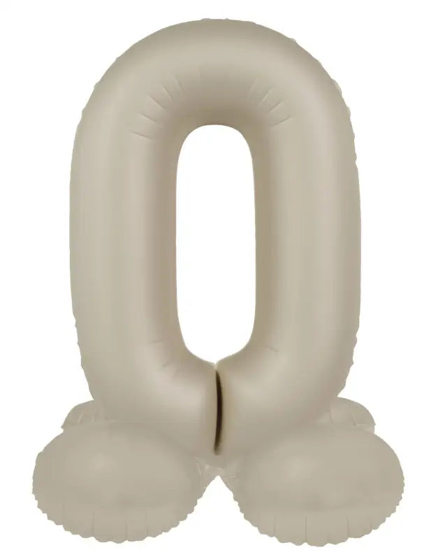 Folieballong Stående Siffra - Creamy Latte - Ultra Matt - 72 cm - Folieballong