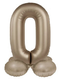 Folieballong Stående Siffra - Starlight Guld - Satin Gloss - 72 cm - Folieballong