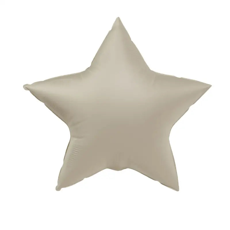 Foliebalong Form Stjärna - Creamy Latte - Ultra Matt - 41 cm - Folieballong