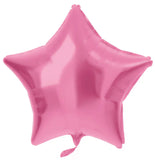 Folieballong Stjärnformad Rosa Metallic Matt - 45 cm - Folieballong