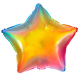 Folieballong Stjärnformad Yummy Gummy Rainbow - 45 cm - Folieballong