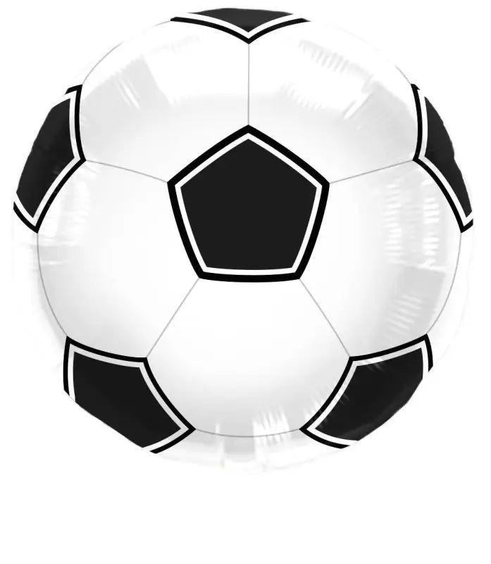 Fotbollsballong svart / vit 45 cm - Fotbollsballong