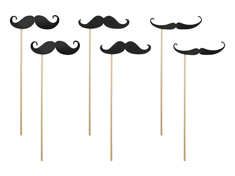 Fotoprops Mustascher 6-pack