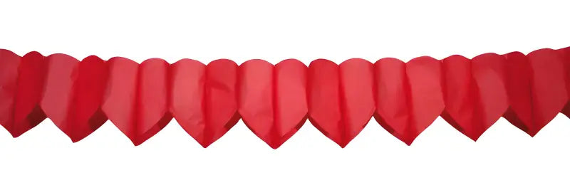 Garland Hearts Red - Flagglinjer