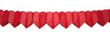 Garland Hearts Red - Flagglinjer