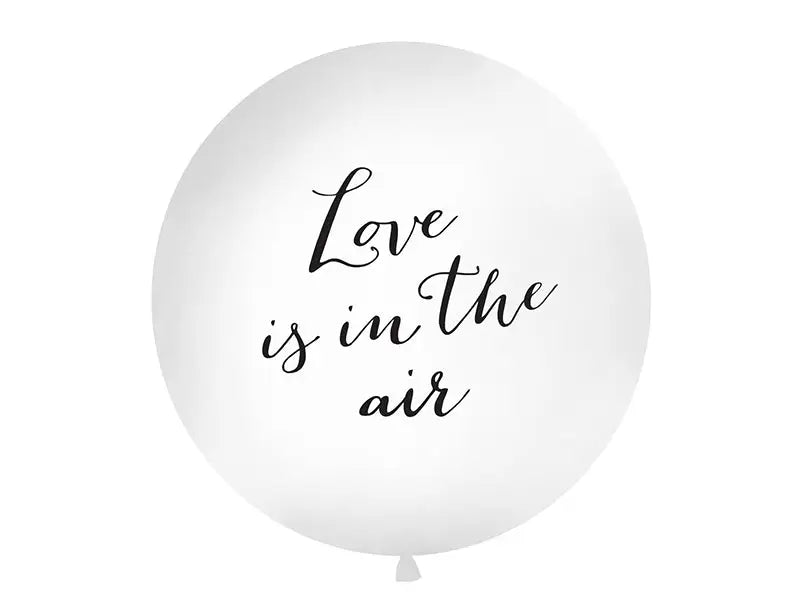 Giant Balloon 1 m Love is in the air white