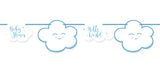 Blue Babyshower Boy Garland - 4 meter - Girlang