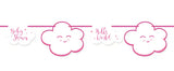 Pink Babyshower Girl Garland - 4 meter - Girlang