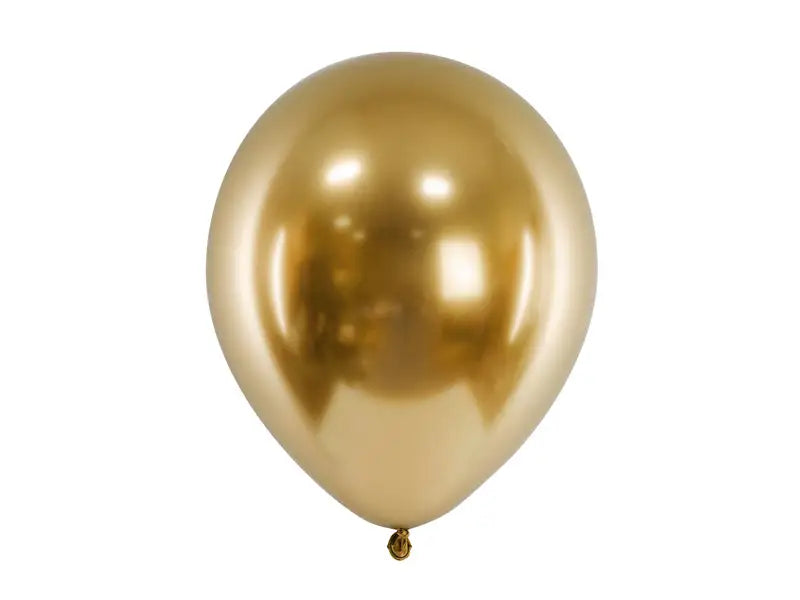 Glansiga ballonger 30cm guld