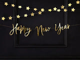 Banner Happy New Year guld