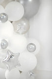 Glossy Ballonger 12 cm silver