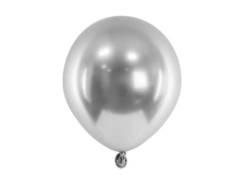 Glossy Ballonger 12 cm silver