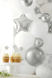 Glossy Ballonger 12 cm silver