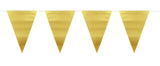 Gold Metallic Matte Bunting - 6 meter - Girlang