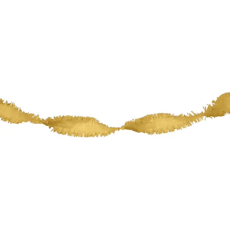 Golden Crepe Paper Garland - 24 meter - Girlang