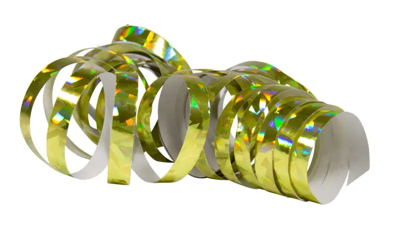 Gold Holographic Streamers 4m - 2 st - Serpentiner