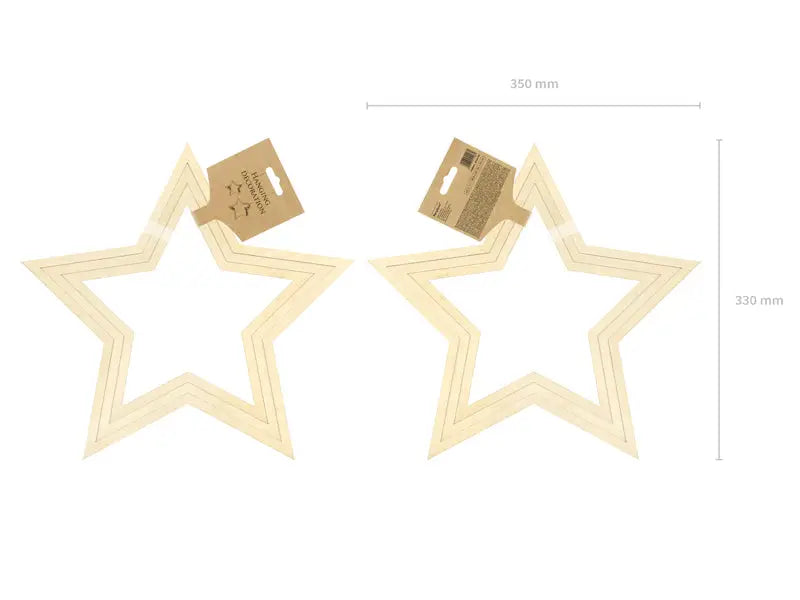 Hanging decorations Stars mix (1 pkt / 3 pc.)