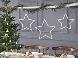 Hanging decorations Stars mix (1 pkt / 3 pc.)