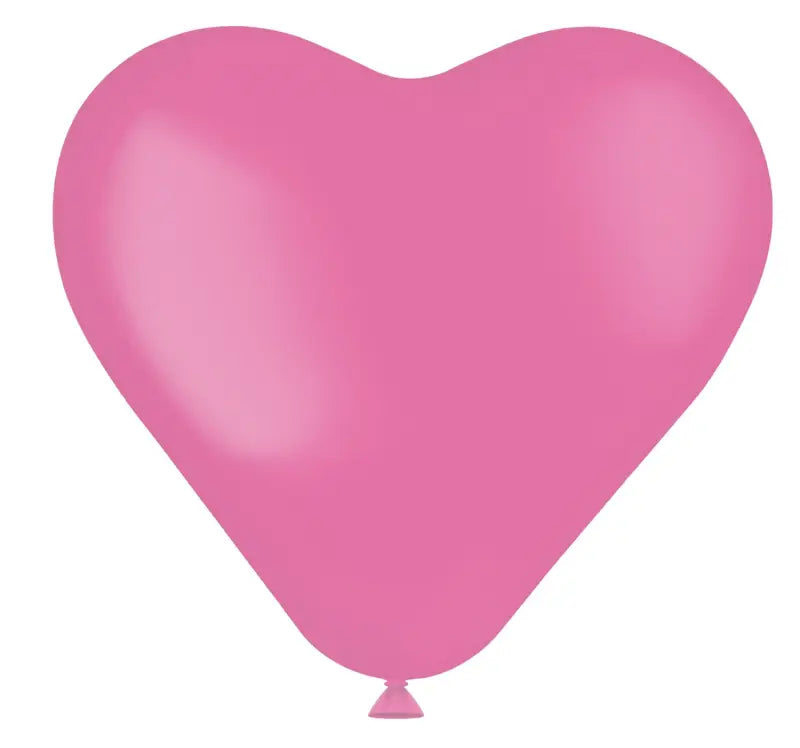 Hjärtformade Ballonger Rosey Pink 25cm - 8 stycken - Ballong