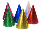 Holografiska Partyhattar Mix 120-pack