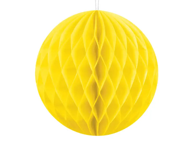 Honeycomb Ball gul 10 cm 10-pack