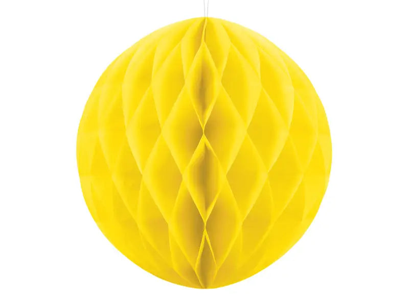 Honeycomb Ball gul 20 cm 10-pack