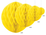 Honeycomb Ball gul 20 cm 10-pack